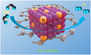 Graphical abstract: A nitrogen-doped carbon nanosheet composited platinum–cobalt single atom alloy catalyst for effective hydrogen evolution reaction