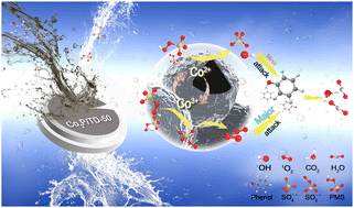 Graphical abstract: Ultrafast removal of organics via peroxymonosulfate activation over Co2P/TD hollow spheres derived from ZIF-67