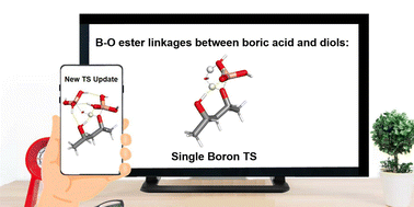 Graphical abstract: Elucidation of the mechanism of the esterification of boric acid with aliphatic diols: a computational study to help set the record straight