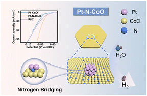 Graphical abstract: N-doped CoO-anchored ultrafine Pt nanoparticles for acidic hydrogen evolution reaction