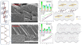 Graphical abstract: Two water-rich amphiphilic and hydrophilic coordination polymers: syntheses, structures and proton conduction behaviors in Nafion composite membranes