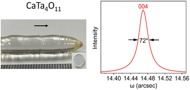 Graphical abstract: Bulk crystal growth and characterization of non-centrosymmetric single crystal CaTa4O11