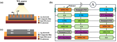 Graphical abstract: Electrical nature of randomly oriented low-dimensional structural hybrids of carbon