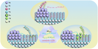 Graphical abstract: *H migration-assisted MvK mechanism for efficient electrochemical NH3 synthesis over TM–TiNO