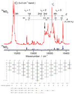 Graphical abstract: Laser induced fluorescence spectroscopy of the transition of jet cooled 14NO3 and 15NO3 II: the dispersed fluorescence spectrum from the 3rd E level of the ν4 mode (approximately the 2ν4 (e′), l = 0, level)