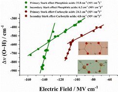 Graphical abstract: Anharmonicity and vibrational Stark fields in phosphinic acid dimers