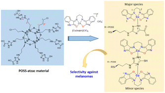 Graphical abstract: An engineered POSS drug delivery system for copper(ii) anticancer metallodrugs in a selective application toward melanoma cells