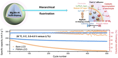 Graphical abstract: A surface-to-bulk tuning deep delithiation strategy for 5C fast-charging 4.6 V LiCoO2