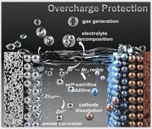 Graphical abstract: Overcharge protection in aqueous zinc-ion batteries via self-sacrificial additives