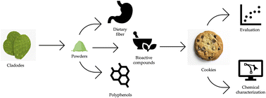 Graphical abstract: Cladodes of Opuntia ficus indica as a functional ingredient in the production of cookies: physical, antioxidant and sensory properties