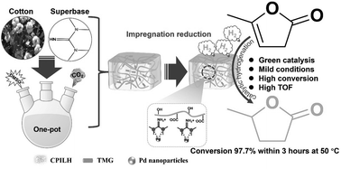 Graphical abstract: Cellulosic protic ionic liquid hydrogel confined Pd nanoparticles for selective hydrogenation of α-angelica lactone and alkenes