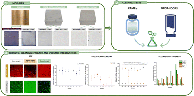 Graphical abstract: Characterization and assessment of cleaning systems based on fatty acid methyl esters (FAMEs) for the removal of wax-based coatings from cultural heritage objects