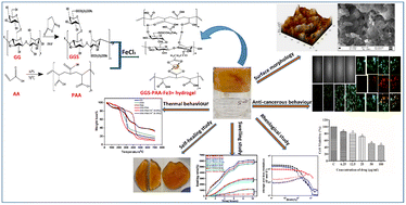 Graphical abstract: A non-covalently cross-linked self-healing hydrogel for drug delivery: characterization, mechanical strength, and anti-cancer potential