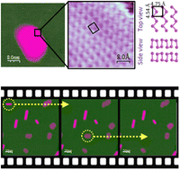 Graphical abstract: Growing and nanomanipulating heterostructures of α-bismuthene in a nearly isolated state