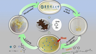 Graphical abstract: A new recyclable polymer based on Diels–Alder crosslinking networks derived from anisaldehyde