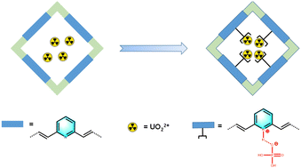 Graphical abstract: Direct phosphorylation of a pyridine-functionalized porous organic polymer for efficient uranium capture