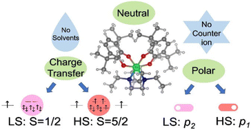 Graphical abstract: A solvent-free neutral cobalt complex exhibiting macroscopic polarization switching induced by directional charge transfer