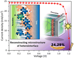 Graphical abstract: Rationally reconstructing the surface microstructure of a chemical bath deposited electron transport layer for efficient and stable perovskite solar cells