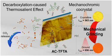 Graphical abstract: Mechanochromic hydrogen-bonded cocrystals with a salient effect upon heating