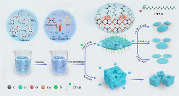Graphical abstract: CTAB-induced synthesis of two-dimensional copper oxalate particles: using l-ascorbic acid as the source of oxalate ligand