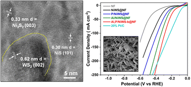 Graphical abstract: Al, P-co-doping and interface engineering synergistically boost the electrocatalytic performance of WS2/Ni3S2/NiS nanosheet heterostructure for efficient hydrogen evolution reaction