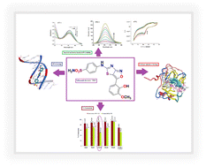 Graphical abstract: Newly synthesized sulfonamide derivatives explored for DNA binding, enzyme inhibitory, and cytotoxicity activities: a mixed computational and experimental analyses