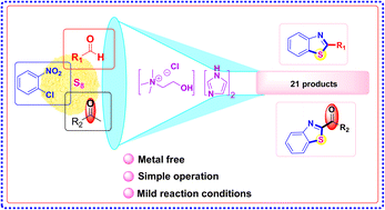 Graphical abstract: Deep eutectic solvent as a green catalyst for the one-pot multicomponent synthesis of 2-substituted benzothiazole derivatives