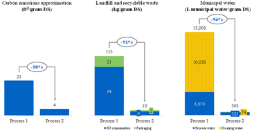 Graphical abstract: Environmental sustainability assessment as a driver for selection of the manufacturing processes of a bispecific T-cell engager