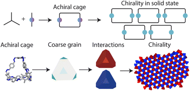 Graphical abstract: Introducing chirality in porous organic cages through solid-state interactions