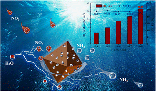 Graphical abstract: FeNi bimetallic oxides derived from MOFs as precursors promote efficient electrochemical synthesis of ammonia
