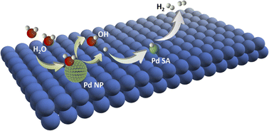 Graphical abstract: Atomic layer deposition of Pd nanoparticles and single atoms on self-supported carbon monolithic catalysts synergistically boosts the hydrogen evolution reaction