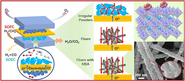 Graphical abstract: Exsolved medium-entropy alloy FeCoCuNi in titanate fibers enables solid oxide cells with superb electrochemical performance
