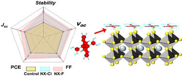 Graphical abstract: Halogen substitution of perinone-based cathode interfacial materials for high-efficiency inverted perovskite solar cells