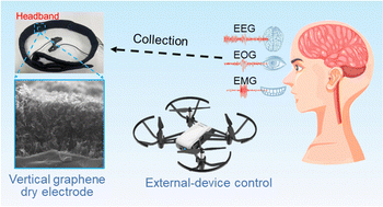 Graphical abstract: Wearable gold–graphene dry electrode-based headband for effective brain–computer interface applications