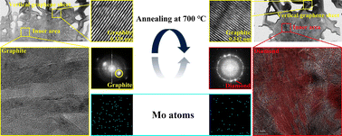 Graphical abstract: Vertical graphene and nanodiamond composited films prepared by loading monodispersed molybdenum atoms and annealing