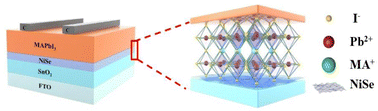 Graphical abstract: A NiSe layer enhanced the efficiency of hole-conductor-free MAPbI3 perovskite solar cells