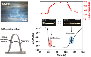 Graphical abstract: Temperature and locomotion dual self-sensing soft robots based on liquid crystal polymer foams