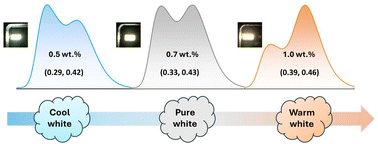 Graphical abstract: Tunable color-stable hybrid white OLEDs by combining fluorescent and TADF emitters in a single emissive layer