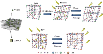 Graphical abstract: Conductive network enhanced self-assembled diphasic Prussian blue analogs for aqueous zinc-ion batteries