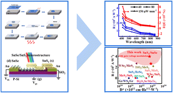 Graphical abstract: High-performance visible-to-near infrared phototransistor based on SnSe/SnS2 van der Waals heterostructure