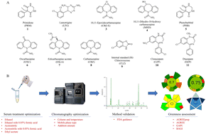 Graphical abstract: Optimization and development of a green high performance liquid chromatography method for determination of 8 anti-epileptic drugs and 2 active metabolites in human serum assessed using AGREE, AGREEprep, GAPI and BAGI