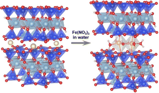Graphical abstract: Stabilisation of iron-oxo dimers in a natural layered clay for efficient photocatalysts comparable to TiO2