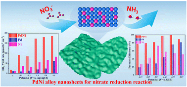 Graphical abstract: Pd-based bimetallic nanosheets for a highly efficient nitrate reduction reaction