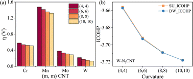 Graphical abstract: First-principles and machine learning study of the NRR in curvature-tuned TM-doped CNTs