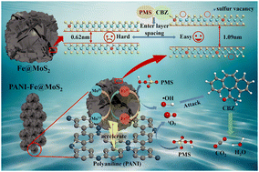 Graphical abstract: Highly active heterogeneous Fe-based catalysts synergistically enhanced by polyaniline and MoS2 for organic contaminant elimination