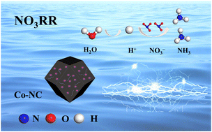 Graphical abstract: Metal–organic framework derived Co–NC for electrocatalytic reduction of nitrate to ammonia