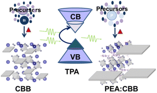 Graphical abstract: Probing the significance of phenylethyl ammonium doping in Cs3Bi2Br9 halide perovskite nanosheets: a structural and optical perspective