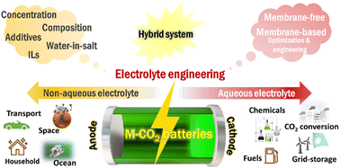 Graphical abstract: Concurrent energy storage and decarbonization by metal–CO2 batteries: aqueous or non-aqueous?