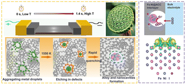 Graphical abstract: Lotus seedpod-inspired electrocatalytic interlayers synthesized via ultrafast Joule heat treatment: overcoming polyiodide shuttle and enhancing redox kinetics in high-areal-capacity aqueous zinc–iodine batteries