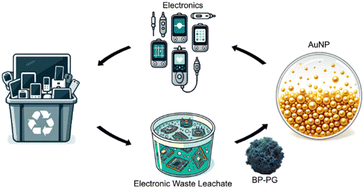 Graphical abstract: Mechanochemical approach to polymer-functionalized black phosphorus nanomaterials for precious metal recovery